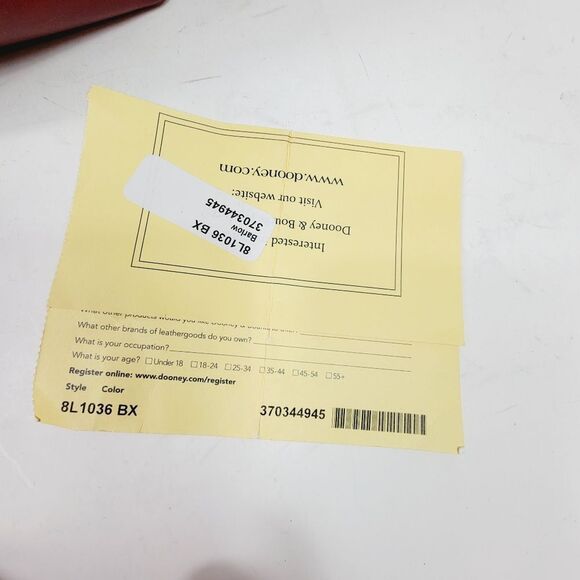 Dooney & Bourke Florentine Barlow Satchel Bucket Crossbody Bag Merlot Red $548 - Picture 13 of 15